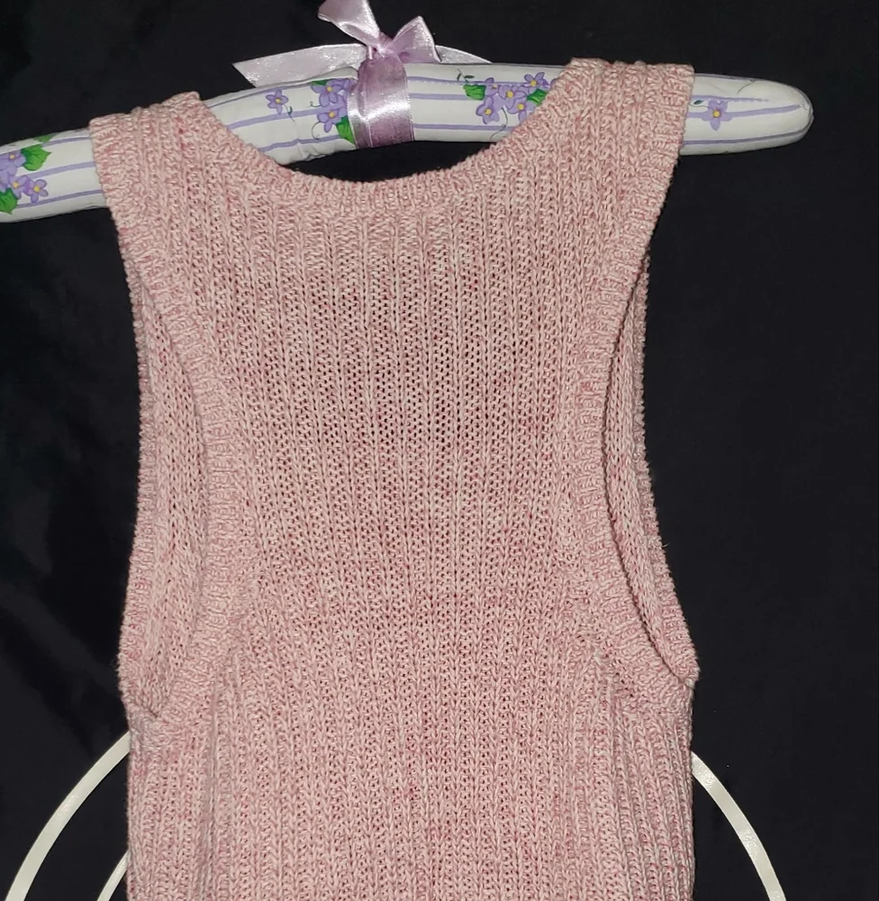 Vintage Polo Jeans Co. by Ralph Lauren cable knit tank, 100% linen, excellent - Picture 5 of 7